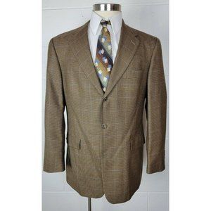 Ted Baker Hounds Tooth Check Plaid Three Button Sport‎ Coat 44R